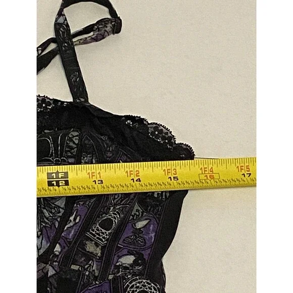 Hot Topic Cosmic Aura Sz MD Stained Glass Mesh Dress Whimsygoth Witch Sleeveless - Picture 15 of 16